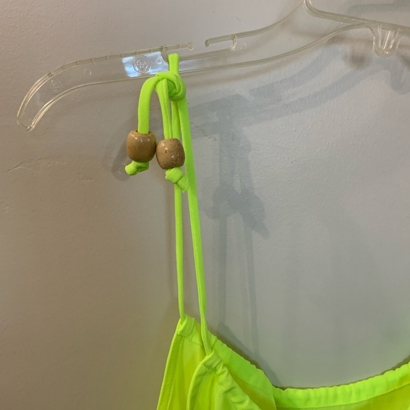 Line & Dot Lime Beach Swim Cover Up Dress Size Medium New With Tags - Picture 7 of 7